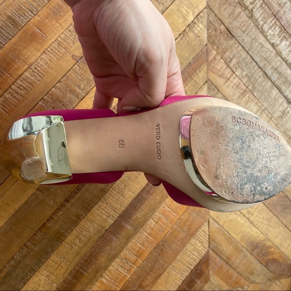 SALE‼️ BCBGMAXAZRIA peep toe high heel party shoes - Picture 6 of 6